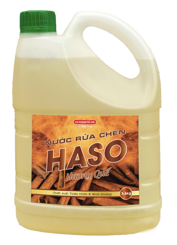 Nước rửa chén Haso hương Quế - 3,6kg