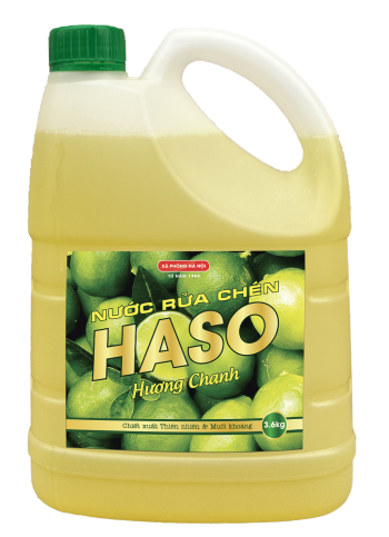Nước rửa chén Haso hương Chanh - 3,6kg