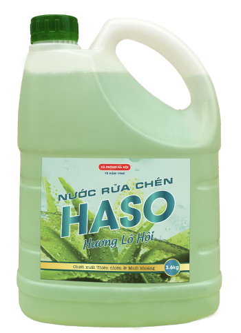 Nước rửa chén Haso hương Lô hội - 3,6kg