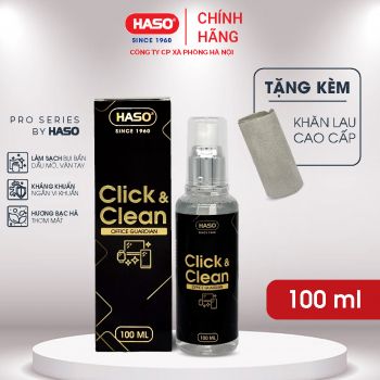 Chai xịt vệ sinh Haso Click&Clean Vệ Sĩ Văn Phòng 100ml